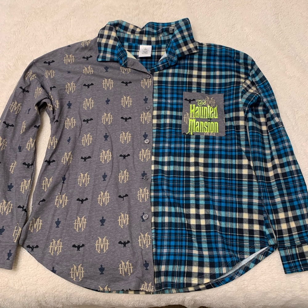 Disney parks The Haunted Mansion button down shirt